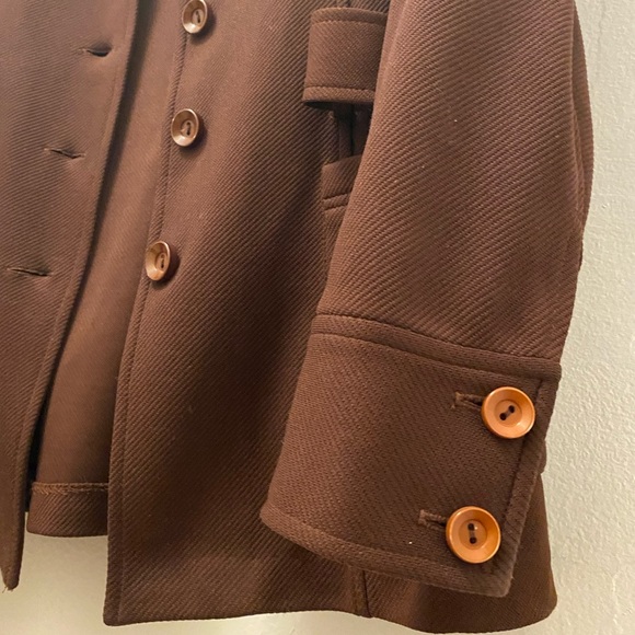 Vintage Express Brown Belted Blazer - Picture 7 of 12